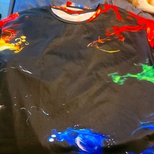 Fire stretchy material shirt